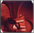 Melted chocolate